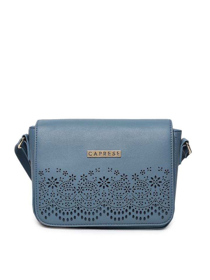 Caprese blue discount solid sling bag
