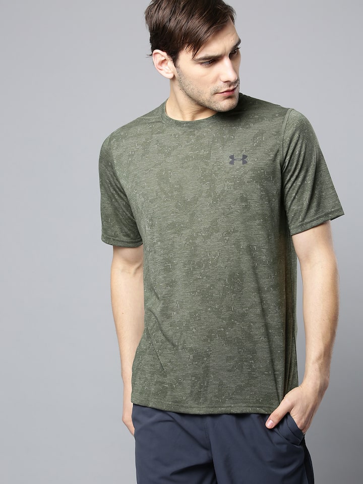 under armour olive green t shirt