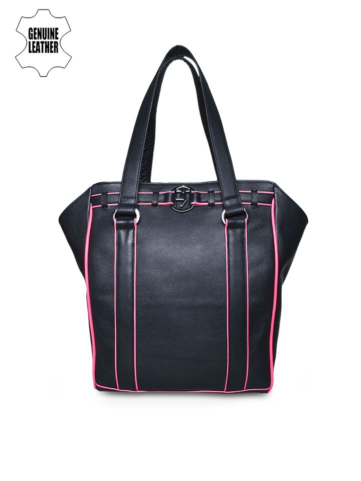 oversized black handbag