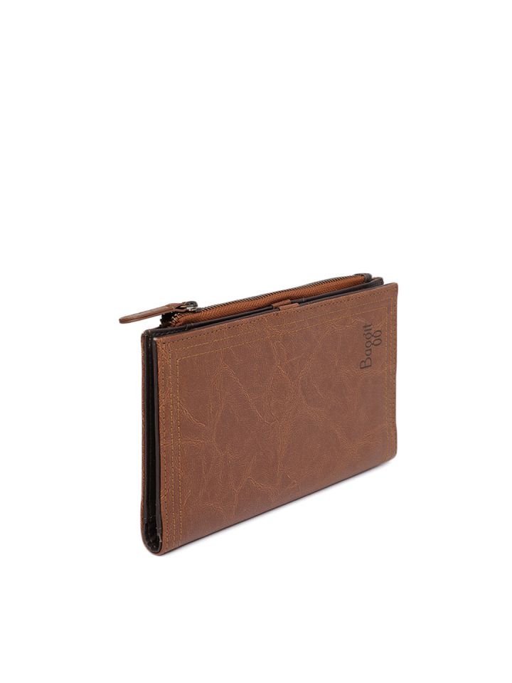 Buy Baggit Women Brown Solid Two Fold Wallet Wallets for Women