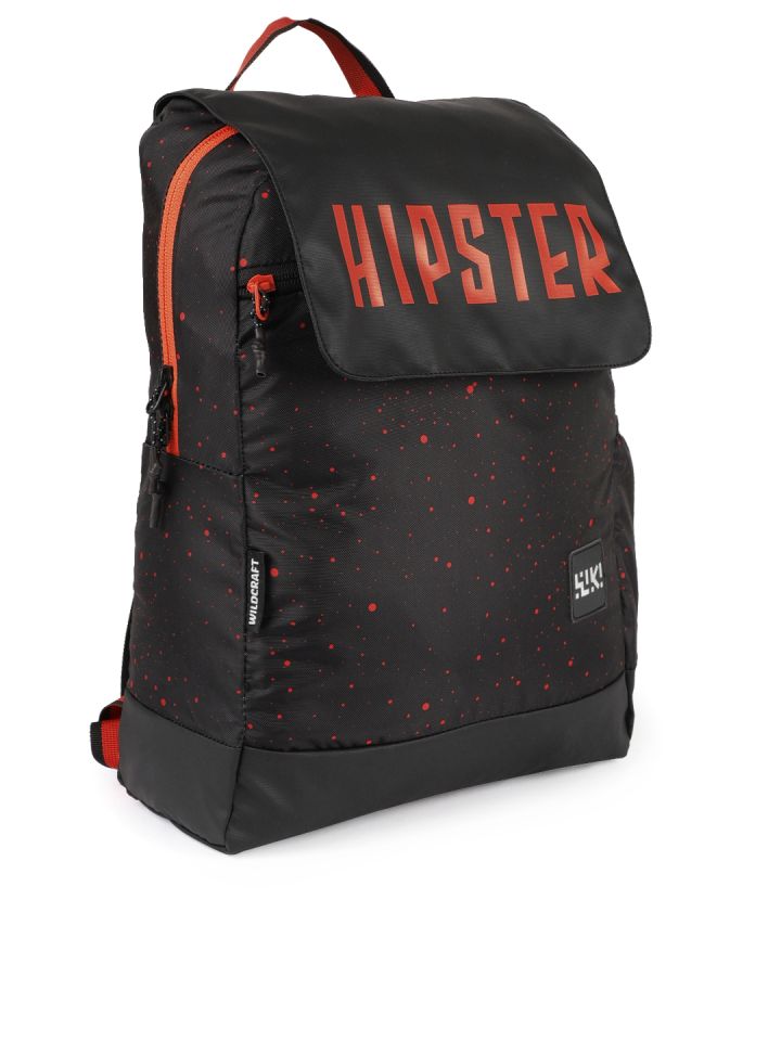 Wildcraft Unisex Black Wiki Snap it Backpack