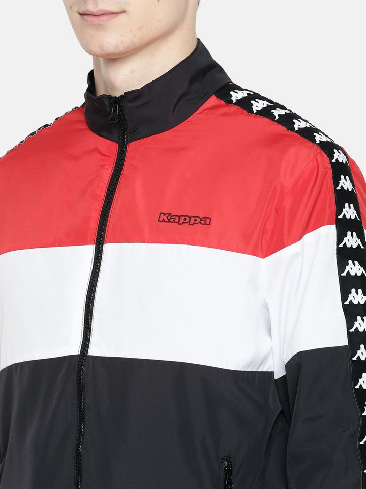 White and top red kappa jacket