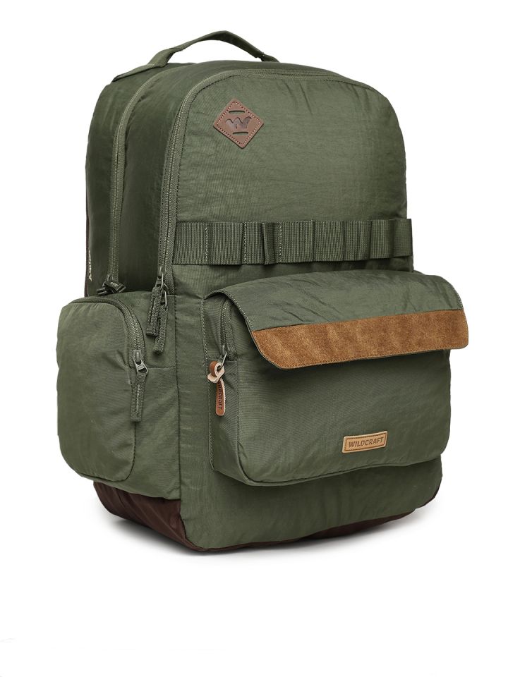 Olive top color backpack
