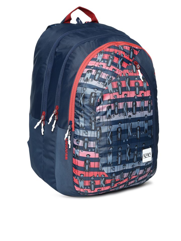Buy Wildcraft Unisex WIKI 8 Character Navy Blue Graphic Printed