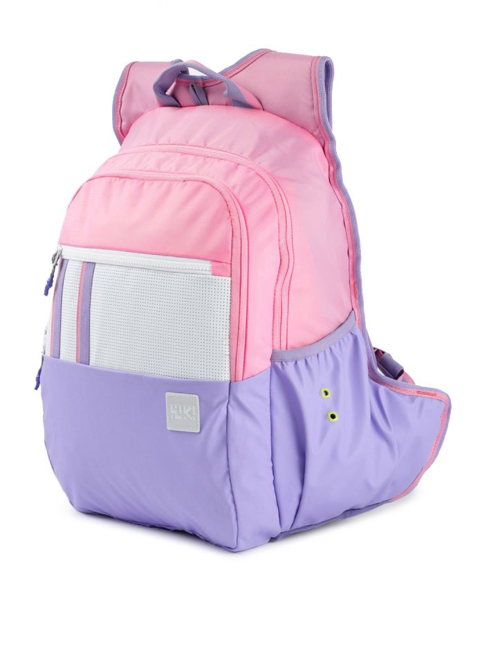 Wildcraft Girls Pink Purple Colourblocked Wiki Girl 1 Backpack