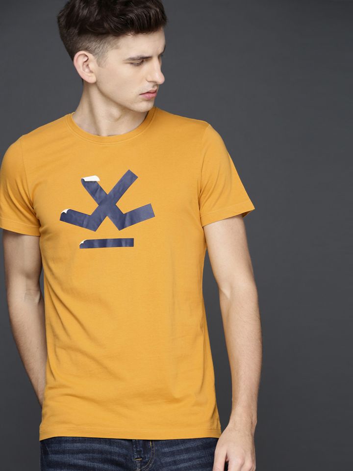 Wrogn yellow deals t shirt