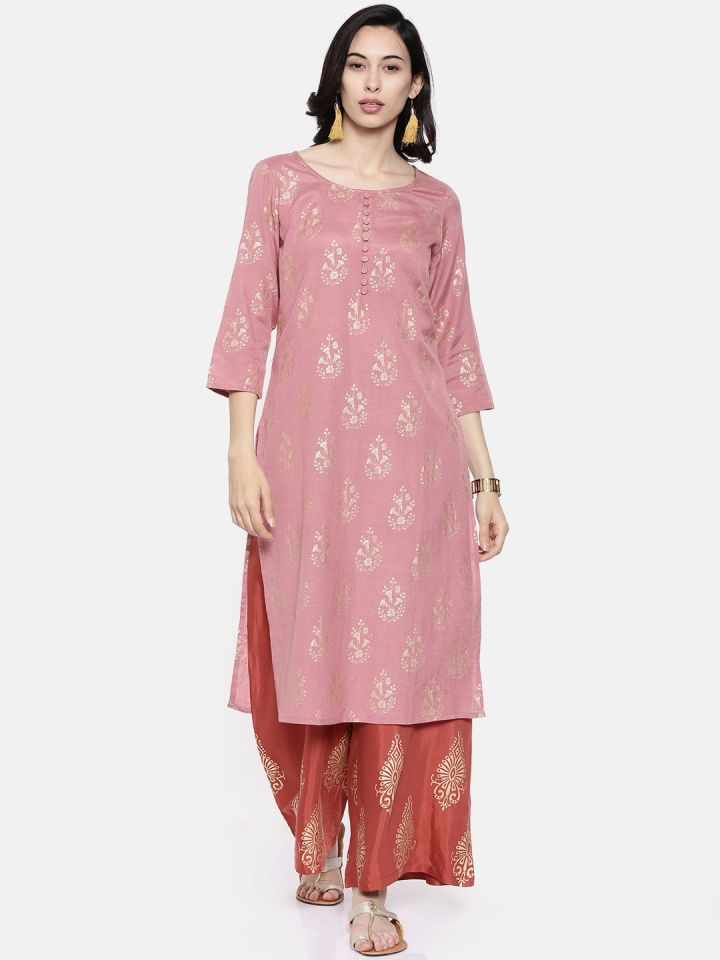 Melange pink kurta store