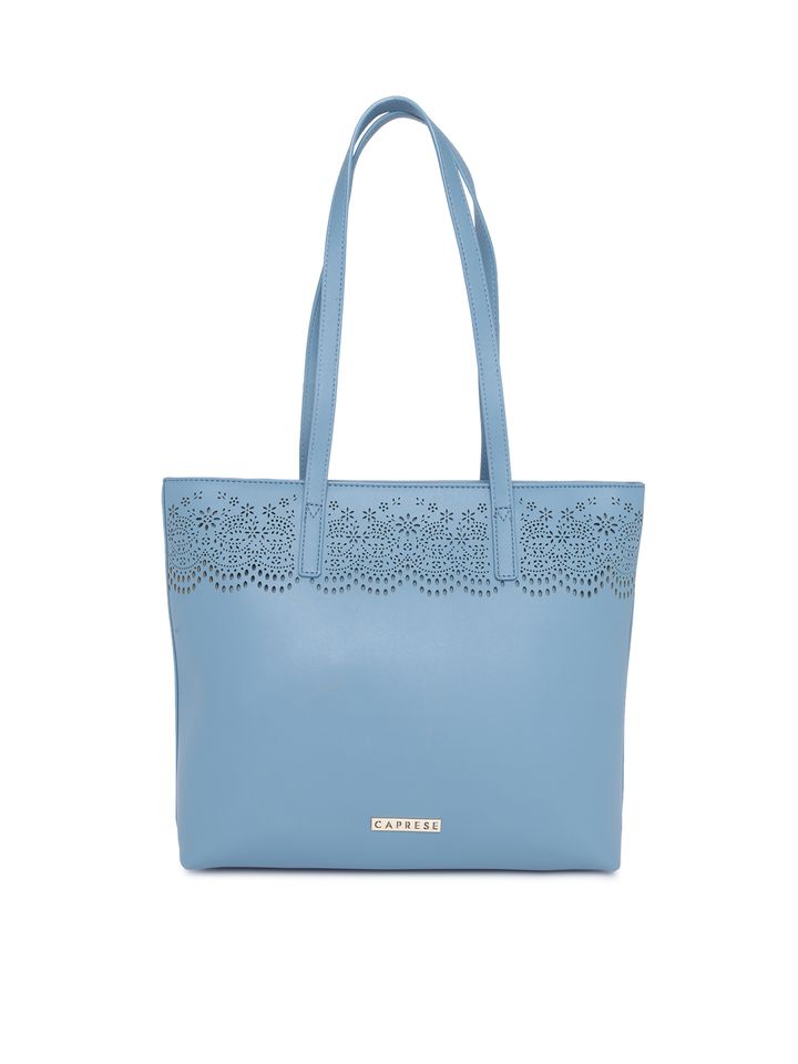 caprese blue solid shoulder bag