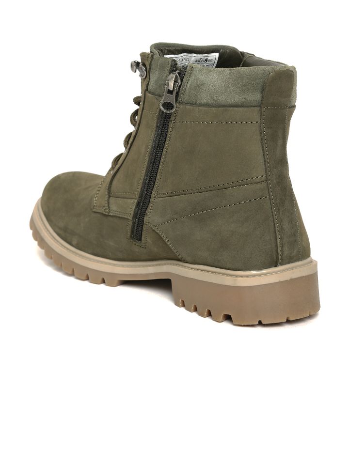 Woodland boots olive green 2025