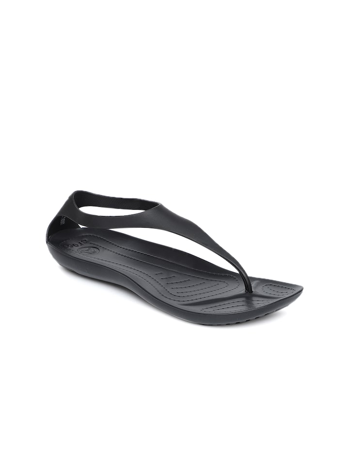Buy Crocs Women Black Solid Open Toe 