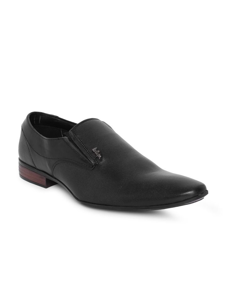 Buy Lee Cooper Men Black Formal Leather Slip On Shoes Formal