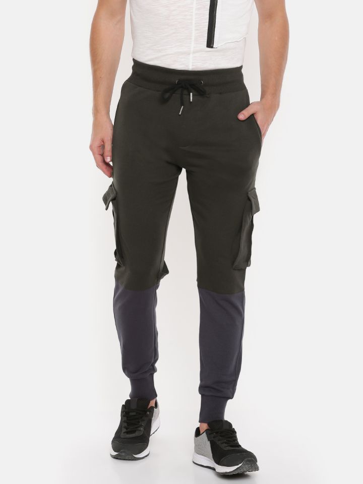 Buy SKULT By Shahid Kapoor Men Olive Green Charcoal Grey