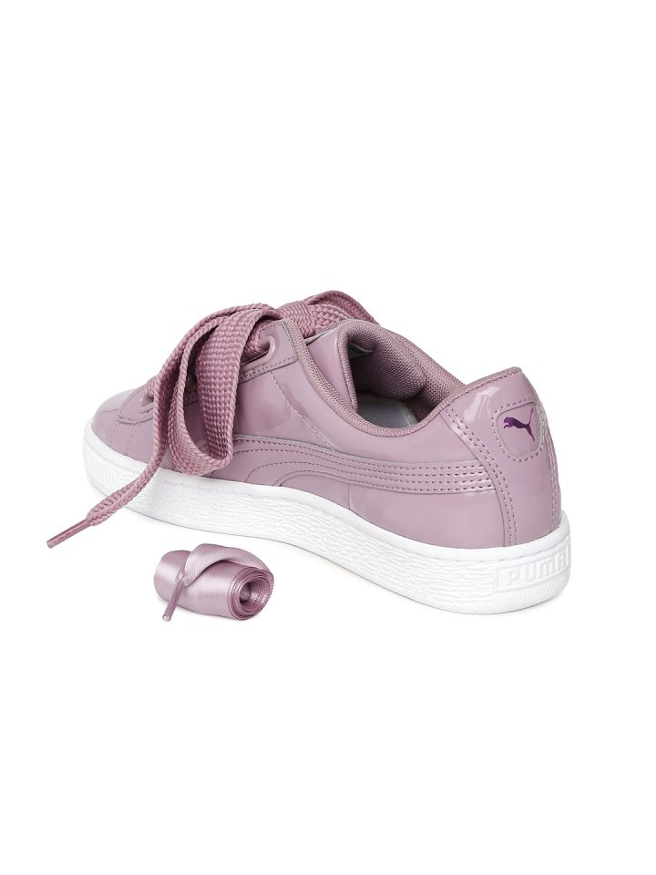 Puma basket heart womens purple store