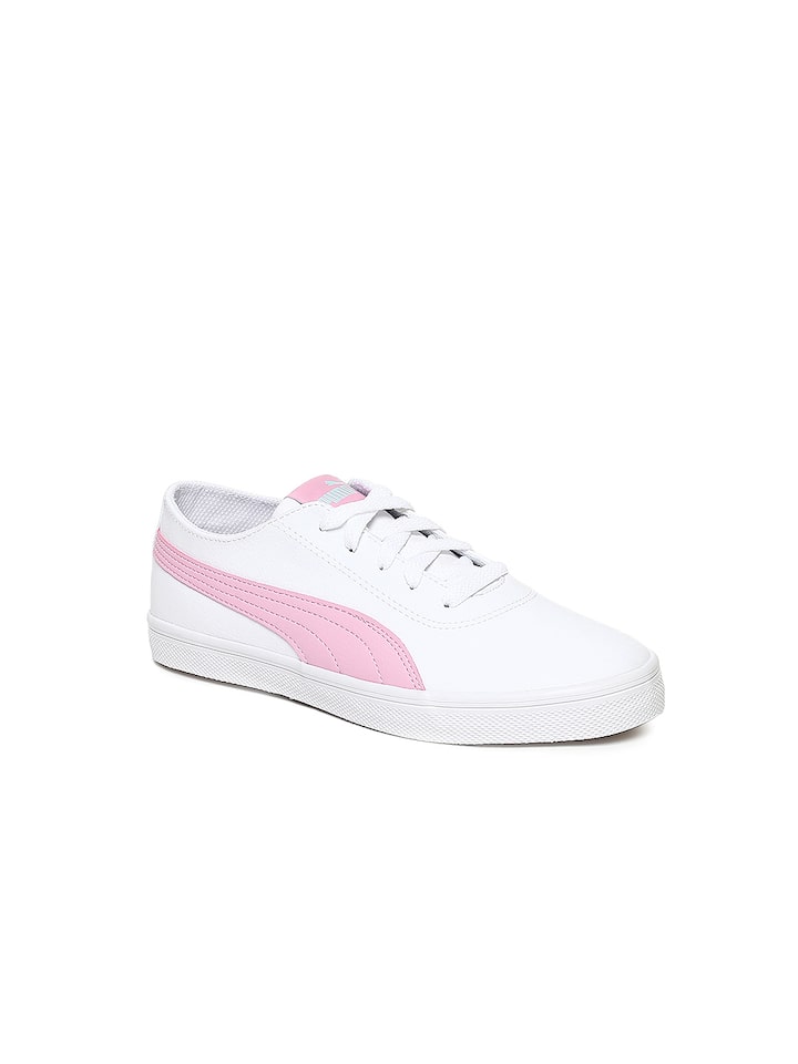 girls white puma shoes