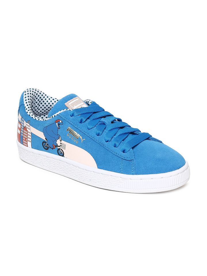 Puma Kids Blue Sesame Street 50 Suede Sneakers