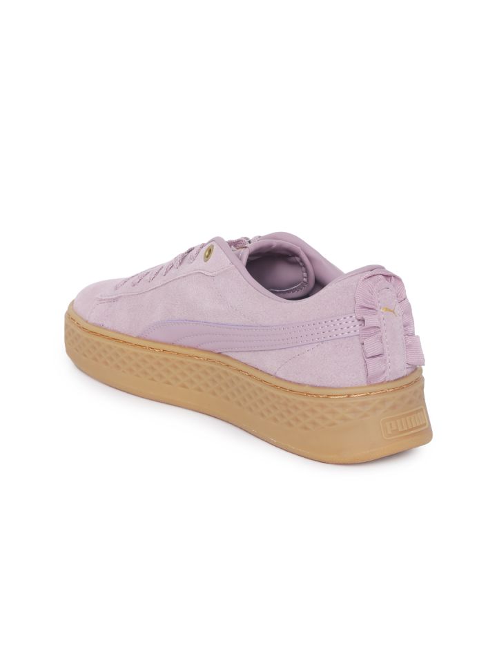 Puma top platform purple