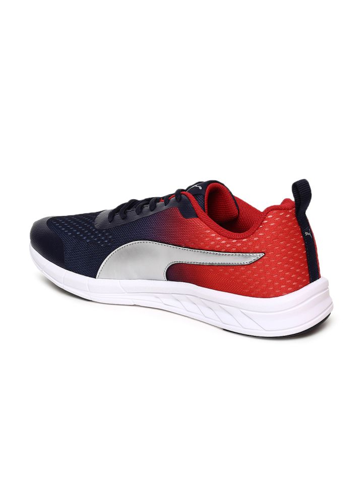 Puma Men Navy Blue Red Feral Runner Running Shoes