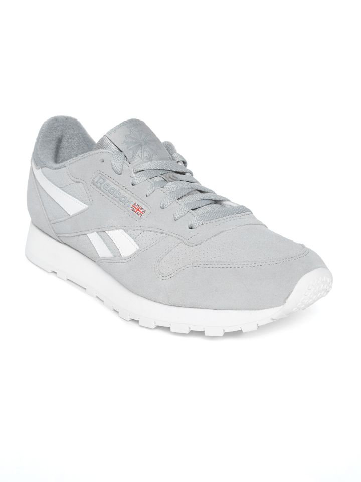 reebok grey suede
