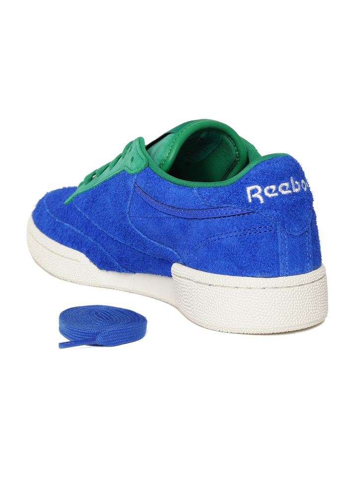 blue suede reebok classics