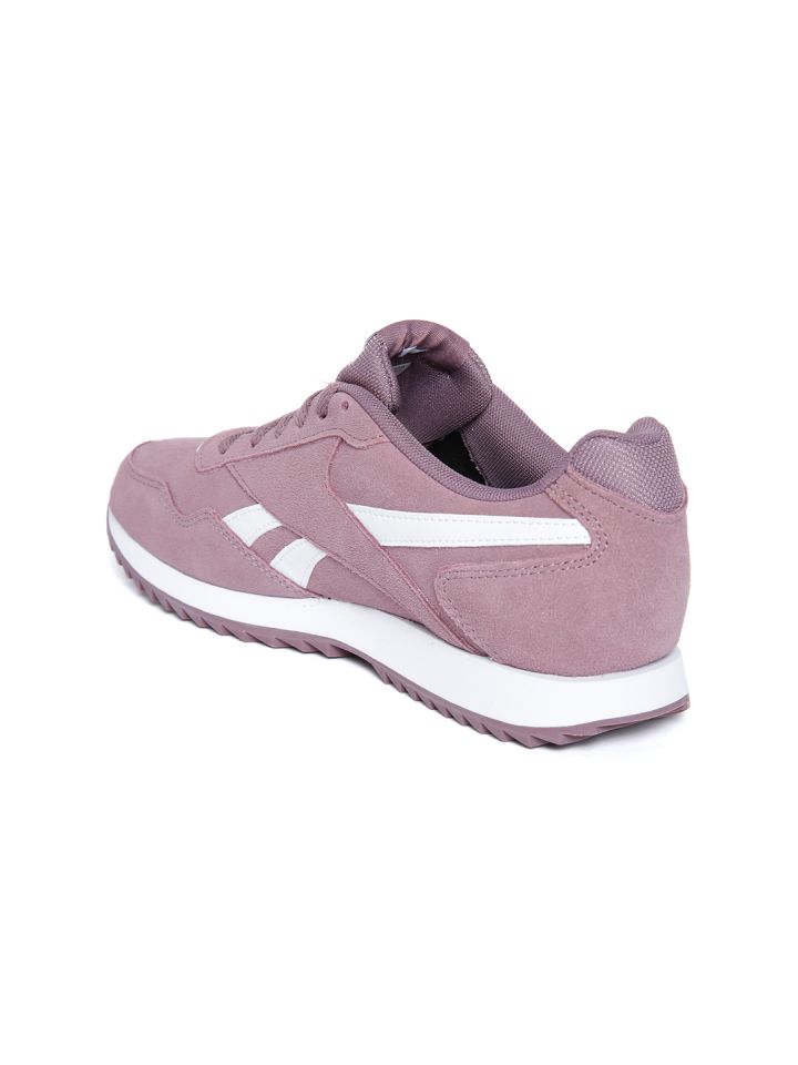 Reebok classic purple suede top