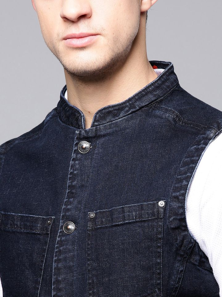 Buy Blackberrys Men Navy Denim Casual Nehru Jacket Nehru Jackets For Men 8507085 Myntra Get the lowest price on your favorite brands at poshmark. blackberrys men navy denim casual nehru jacket