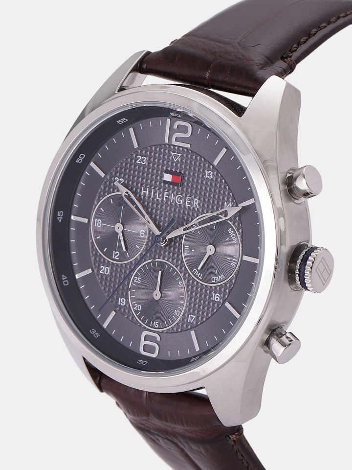 Buy Tommy Hilfiger Men Gunmetal Toned Analogue Watch NATH1791184