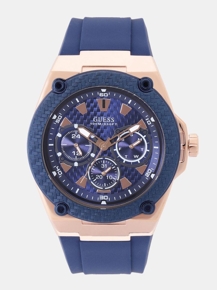 Buy GUESS Men Blue Analogue Watch W1049G2 OR Watches for Men