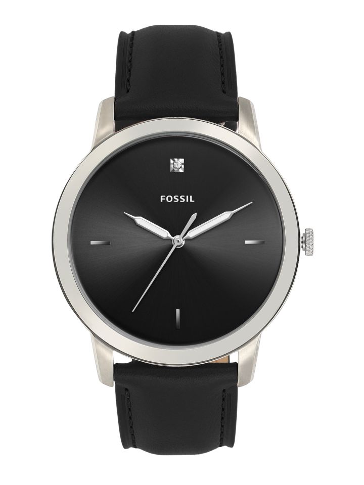 Buy Fossil THE MINIMA Men Black Analogue Watch FS5497 Watches