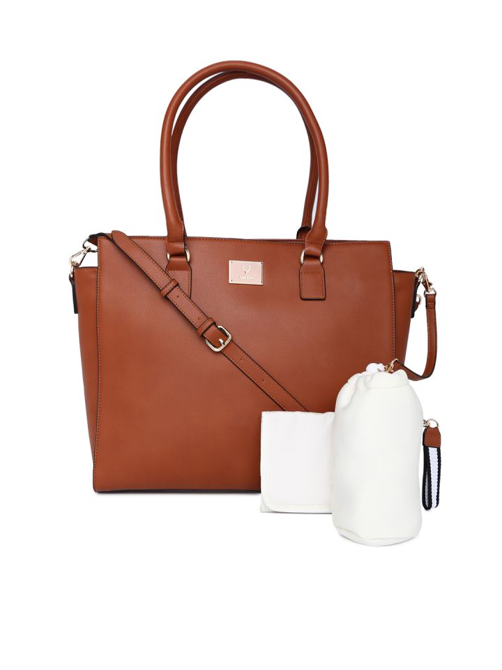 Allen solly tan solid shoulder bag store