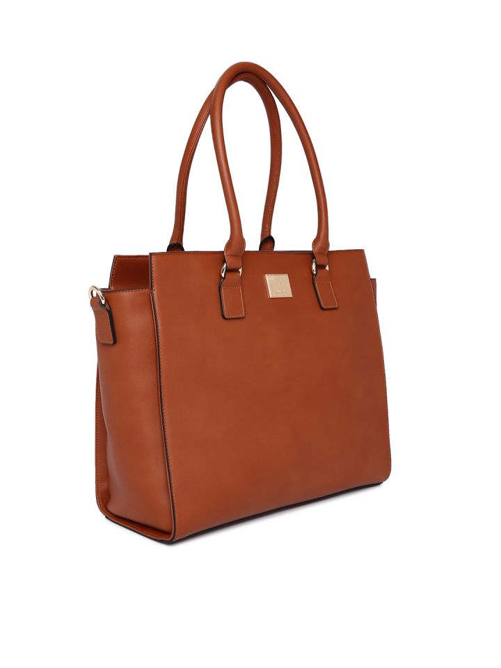 Allen solly tan top solid shoulder bag