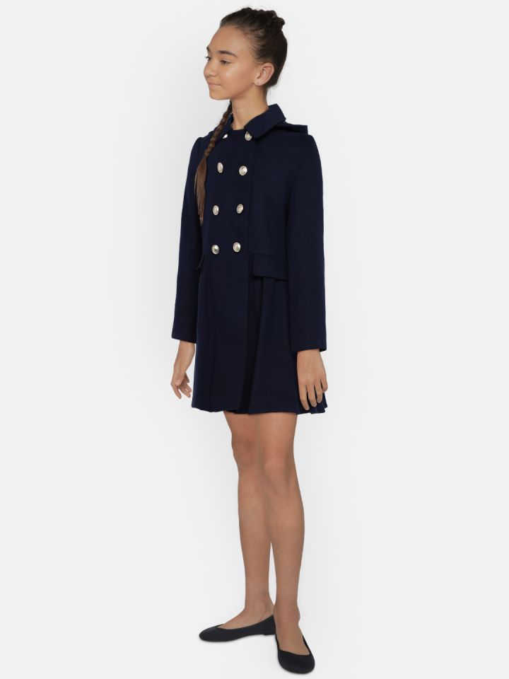 Buy MONSOON CHILDREN Girls Navy Blue Overcoat Coats for Girls