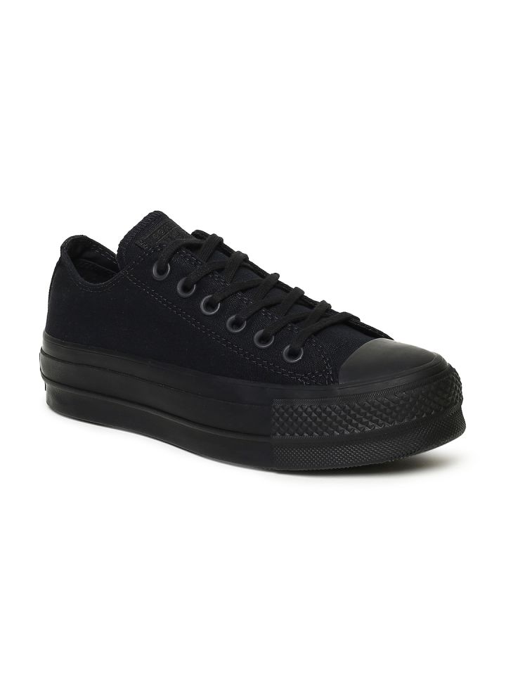 converse mono black sneakers