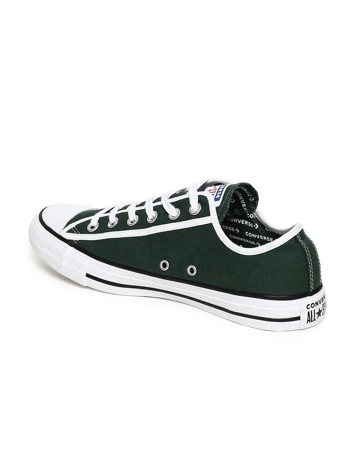 dark olive green converse