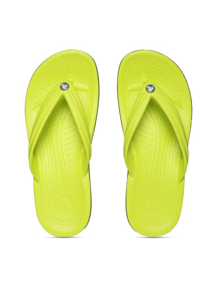 lime green flip flops