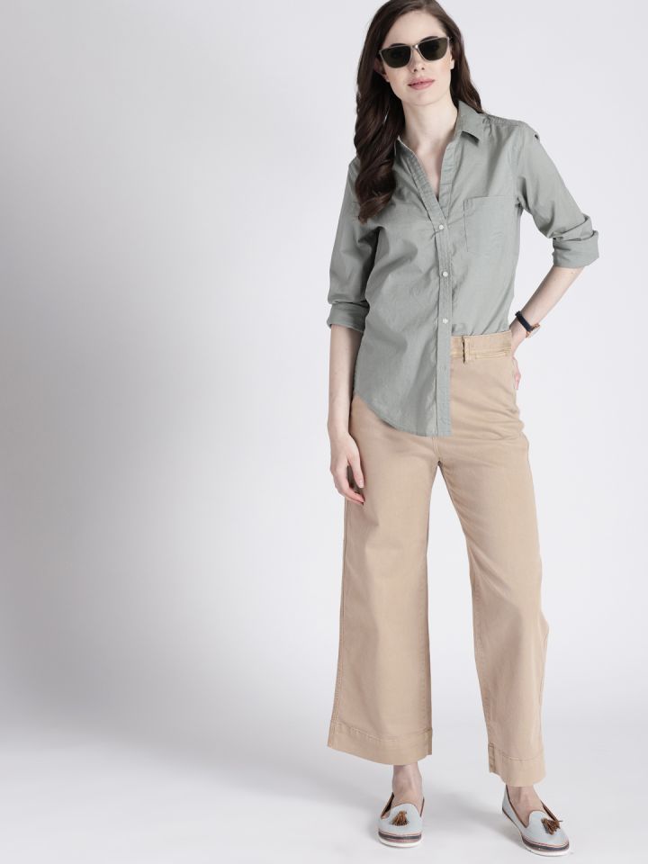 gap wide leg chinos