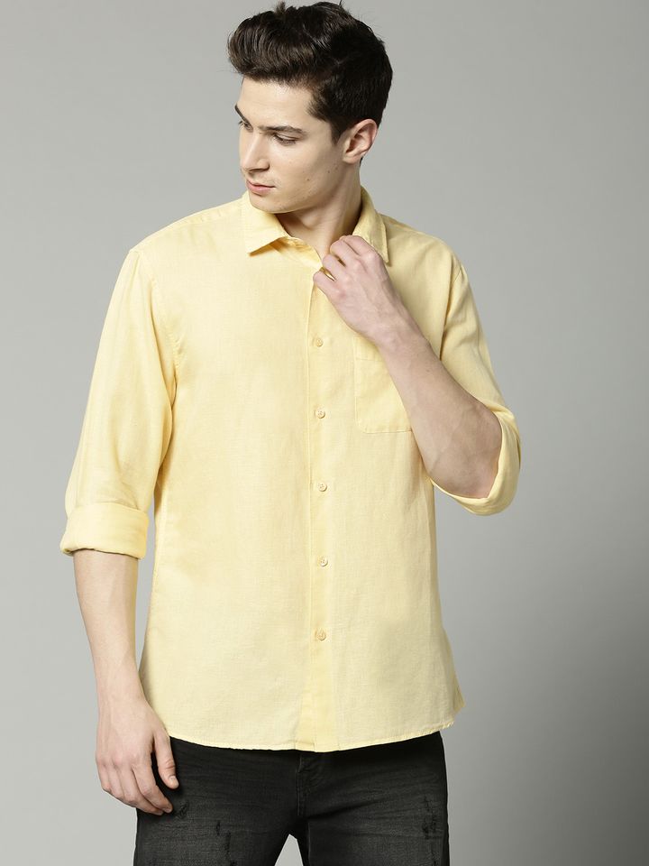 Regular Fit Solid Casual Shirt - Shirts 