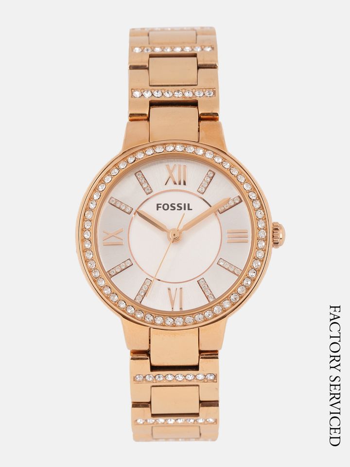 Buy Fossil Women Silver Toned Factory 