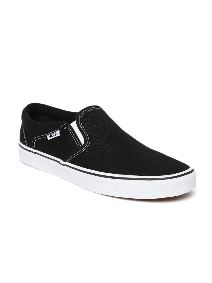 Buy Vans Men Black Slip On Sneakers Casual Shoes For Men 8603595 Myntra
