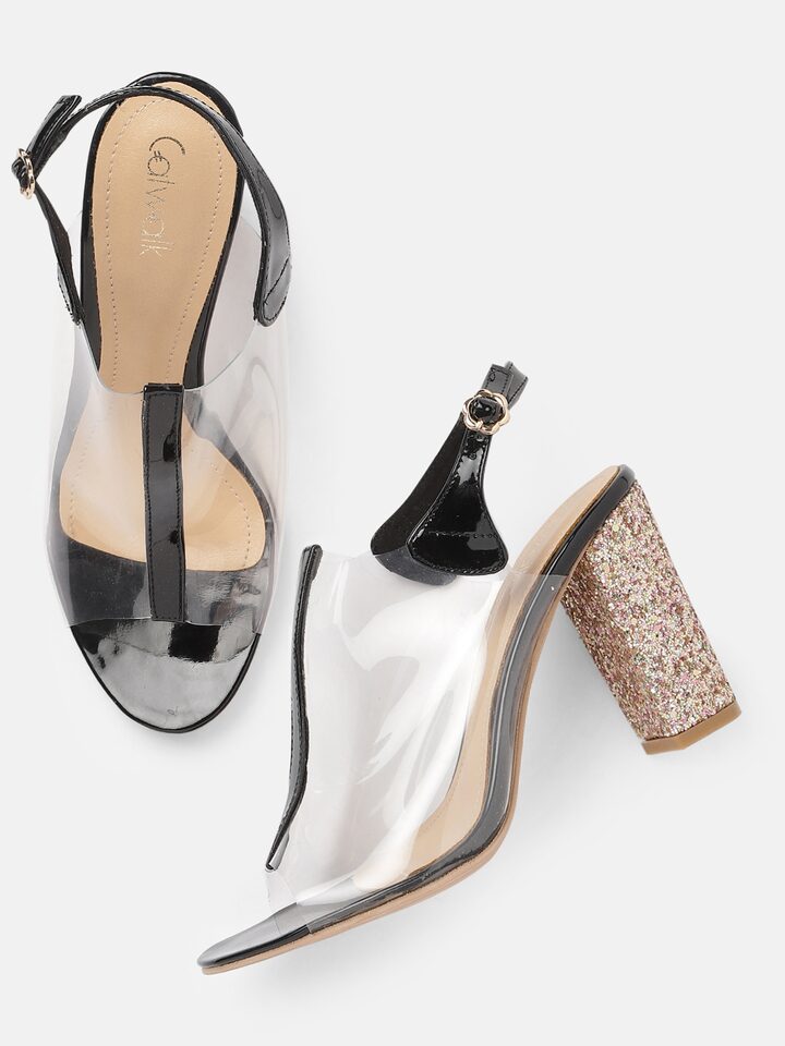 Buy Catwalk Square Toe Back Straps Heels Sandals Tan online-omiya.com.vn