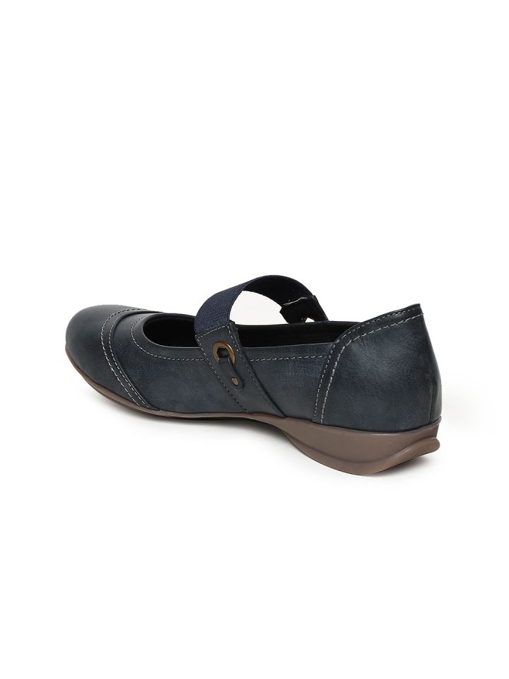 Catwalk Women Blue Solid Synthetic Mary Janes