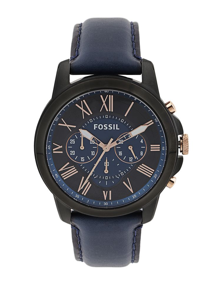 fossil watches for men blue