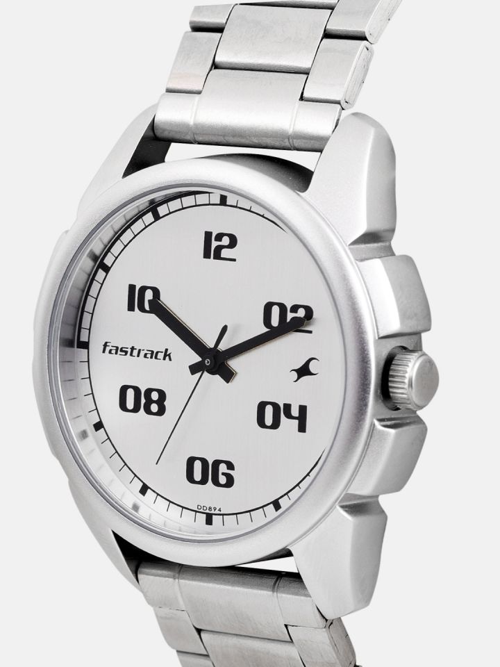 Buy Fastrack Men Silver Toned Analogue Watch NK3124SM01 Watches