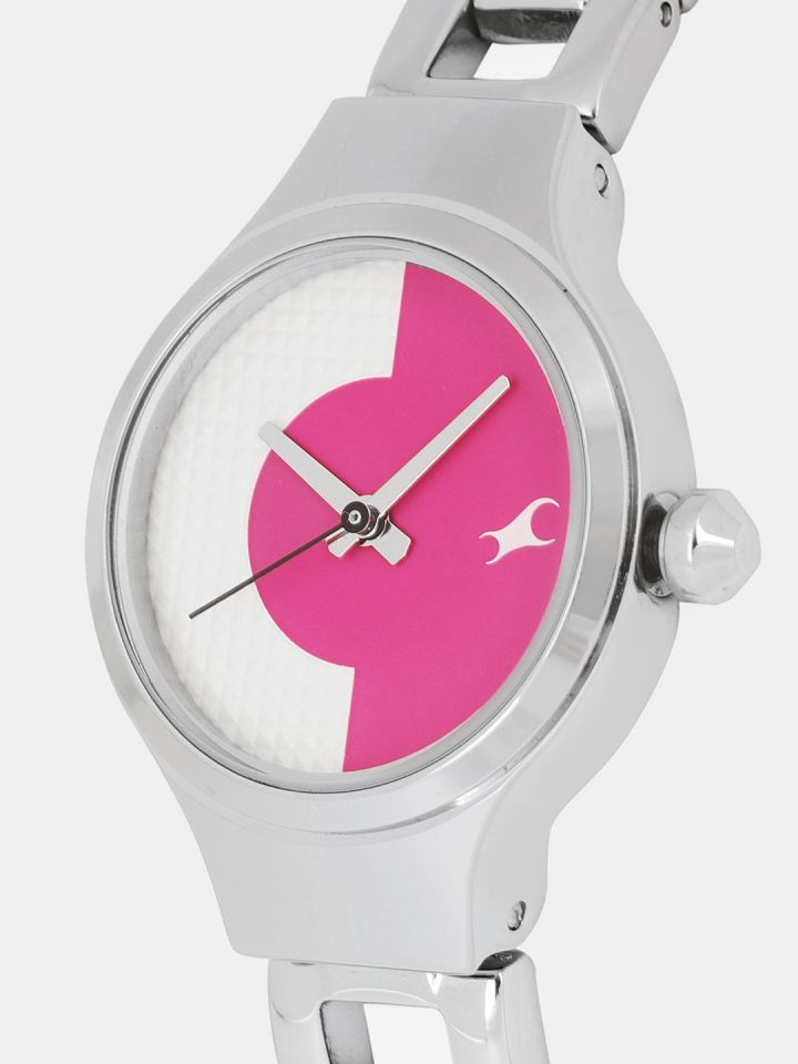 Buy Fastrack Women Pink White Analogue Watch NK6134SM02