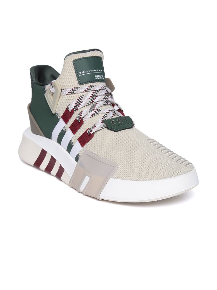 ADIDAS Men Beige & Green EQT ADV Sneakers - Casual Shoes for Men 8616805 | Myntra