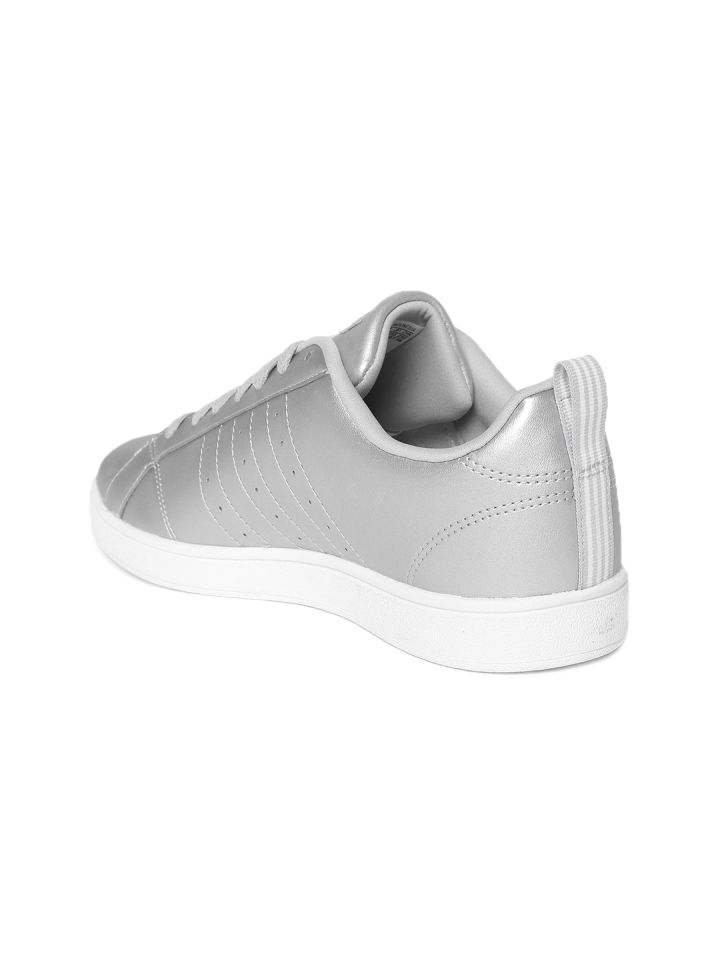 Adidas advantage silver sale
