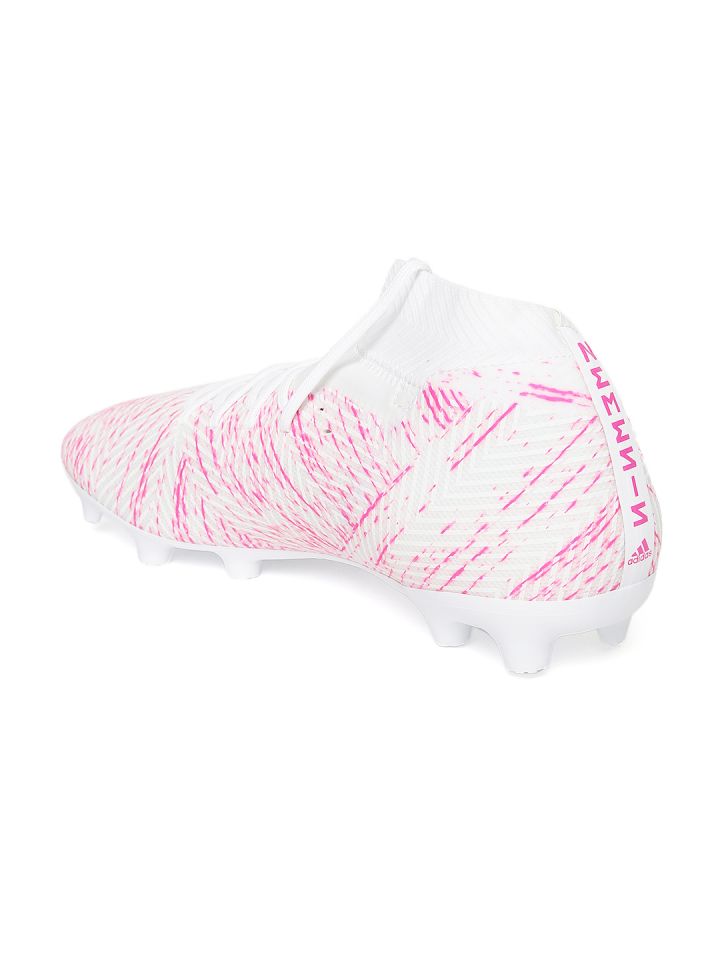 Adidas nemeziz online white and pink