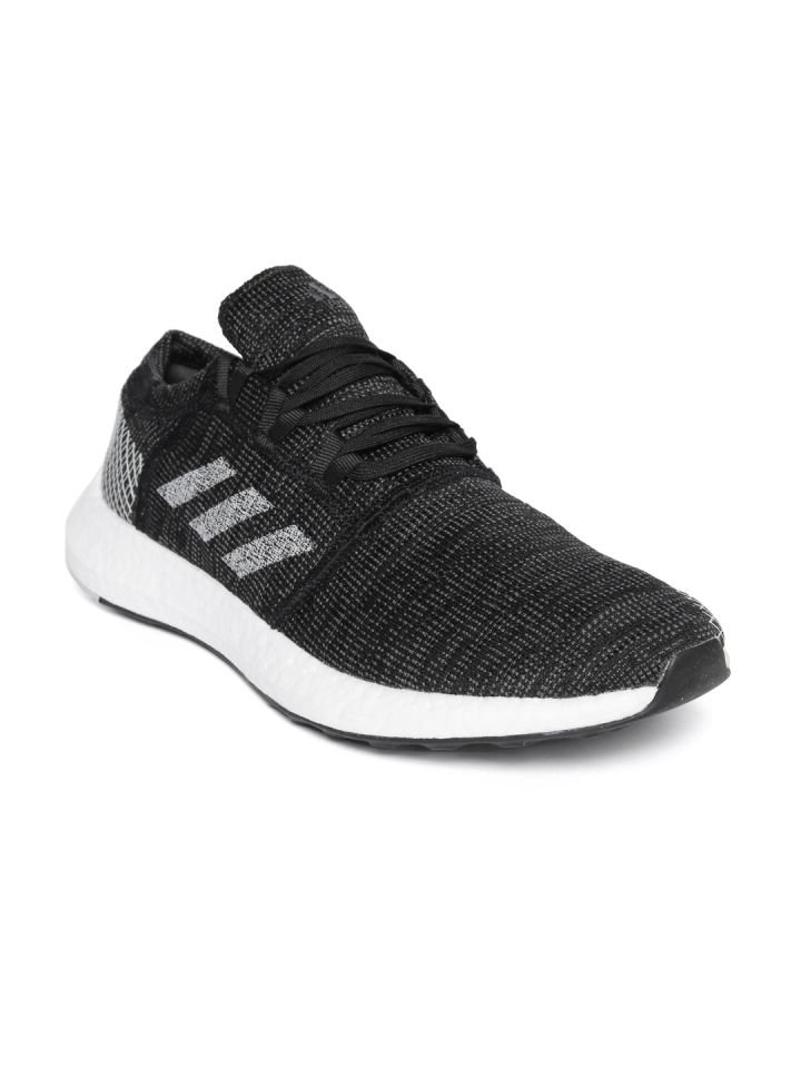 Buy ADIDAS Men Black Charcoal Grey Pureboost Go Running Shoes