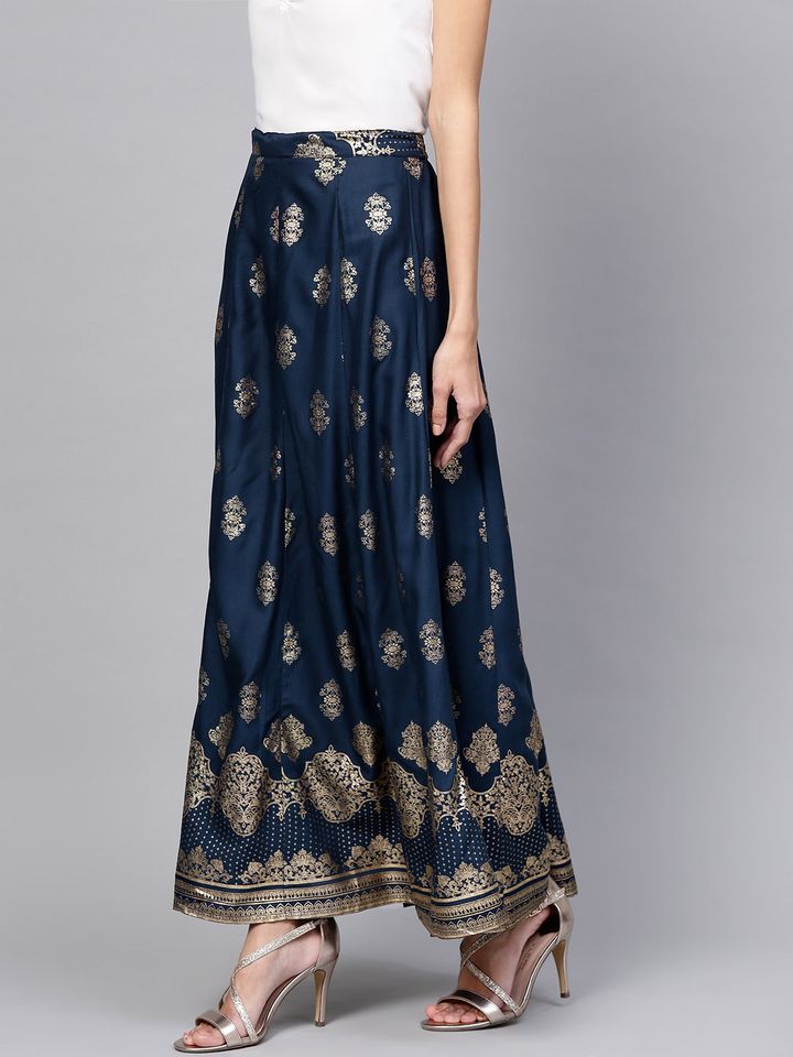 navy skirt combinations