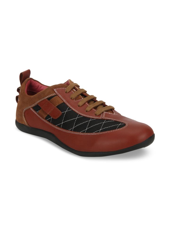 red chief men's leather sneakers