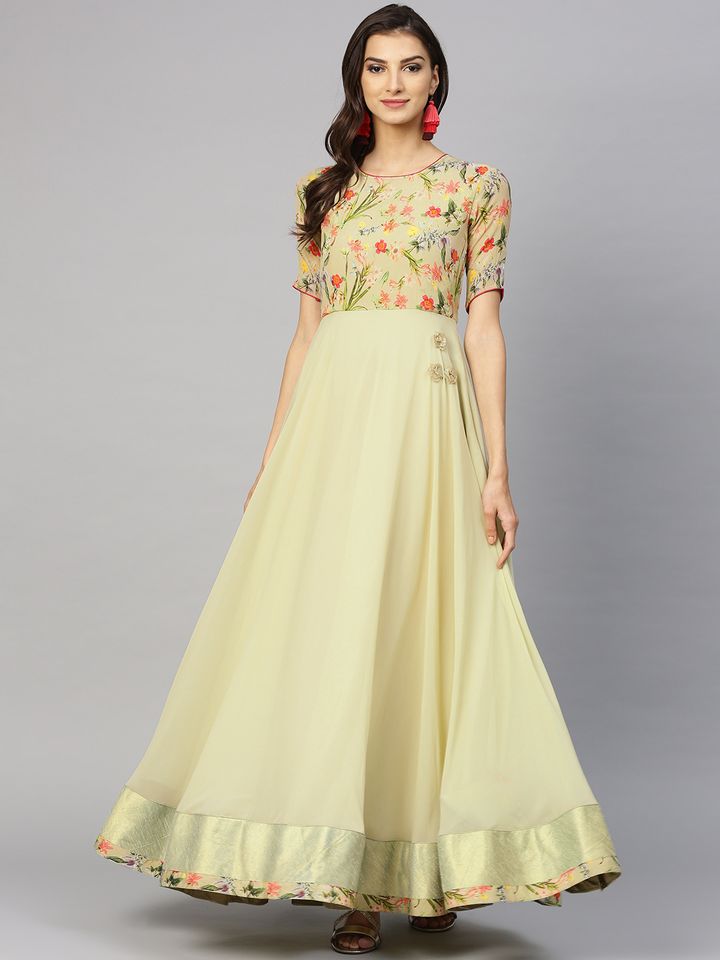 Green gown myntra Clearance